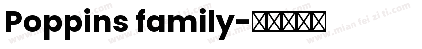 Poppins family字体转换